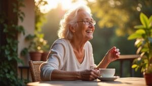 Quer Viver de Renda? Aprenda a Investir em Ações e Fundos Imobiliários 10 Viver de Renda "Pessoa idosa desfrutando da liberdade financeira conquistada com investimentos."